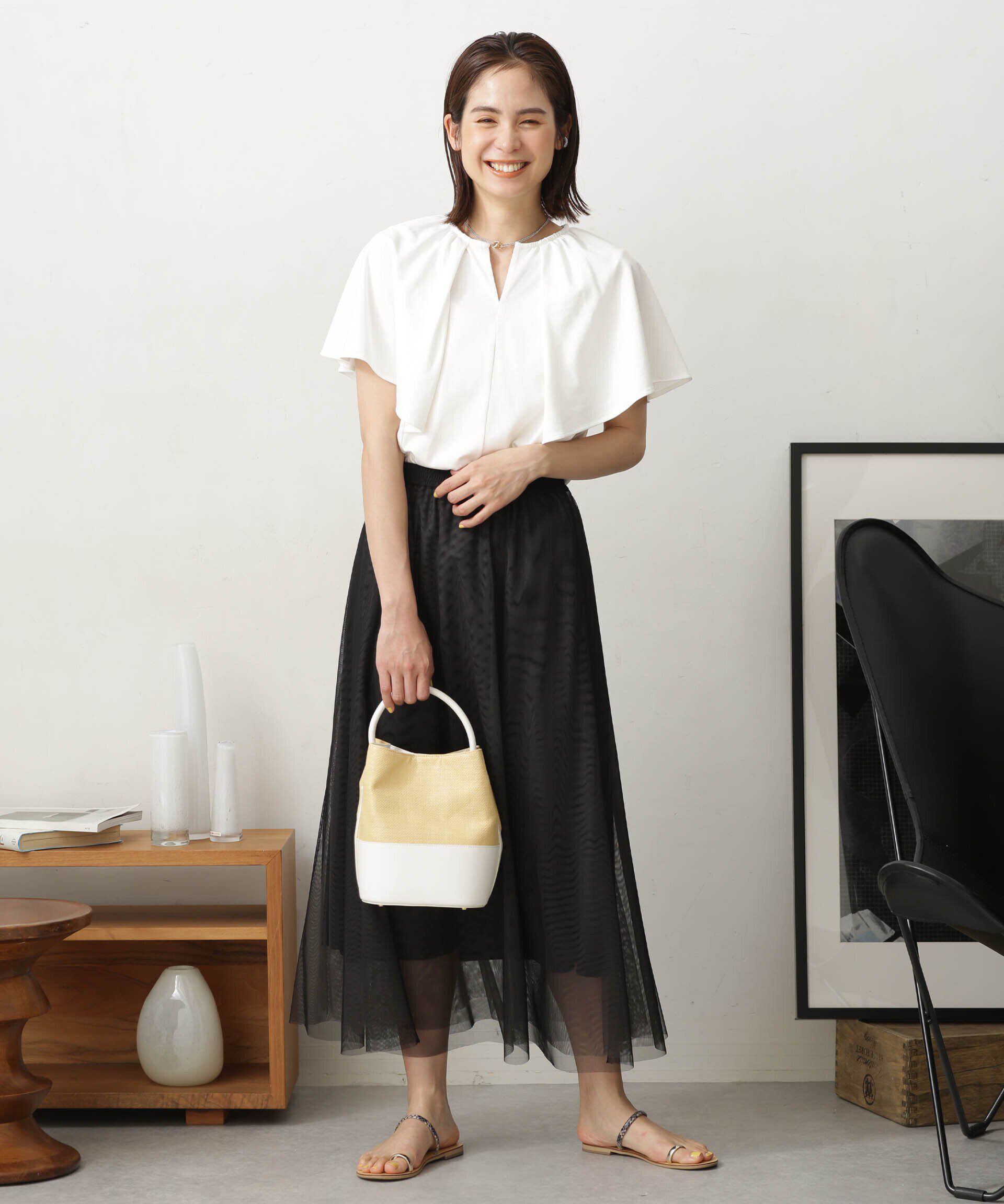 nano･universe「LB.03/Repurフレアスリーブカットトップス」|Tシャツ・カットソー|