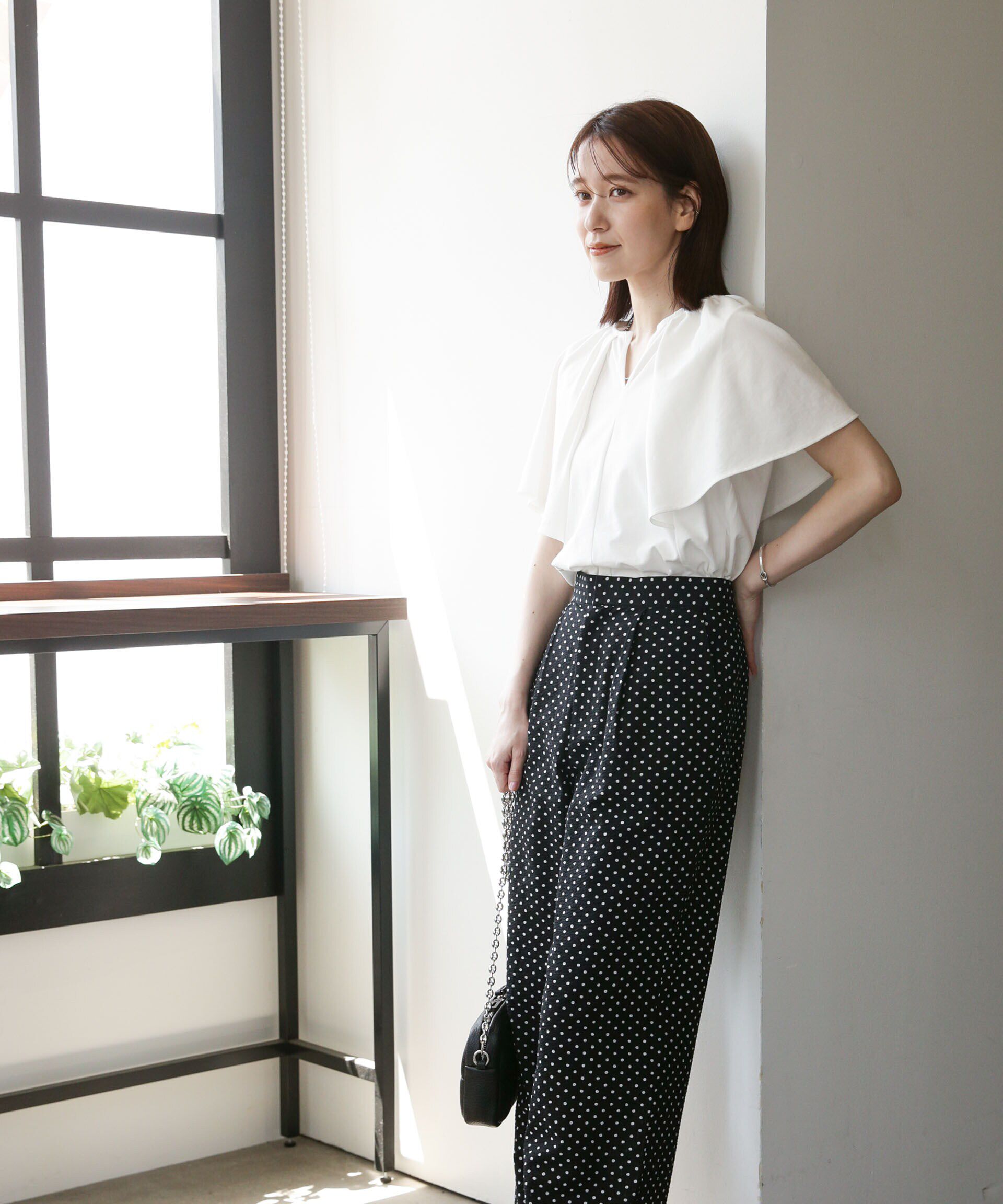 nano･universe「LB.03/Repurフレアスリーブカットトップス」|Tシャツ・カットソー|