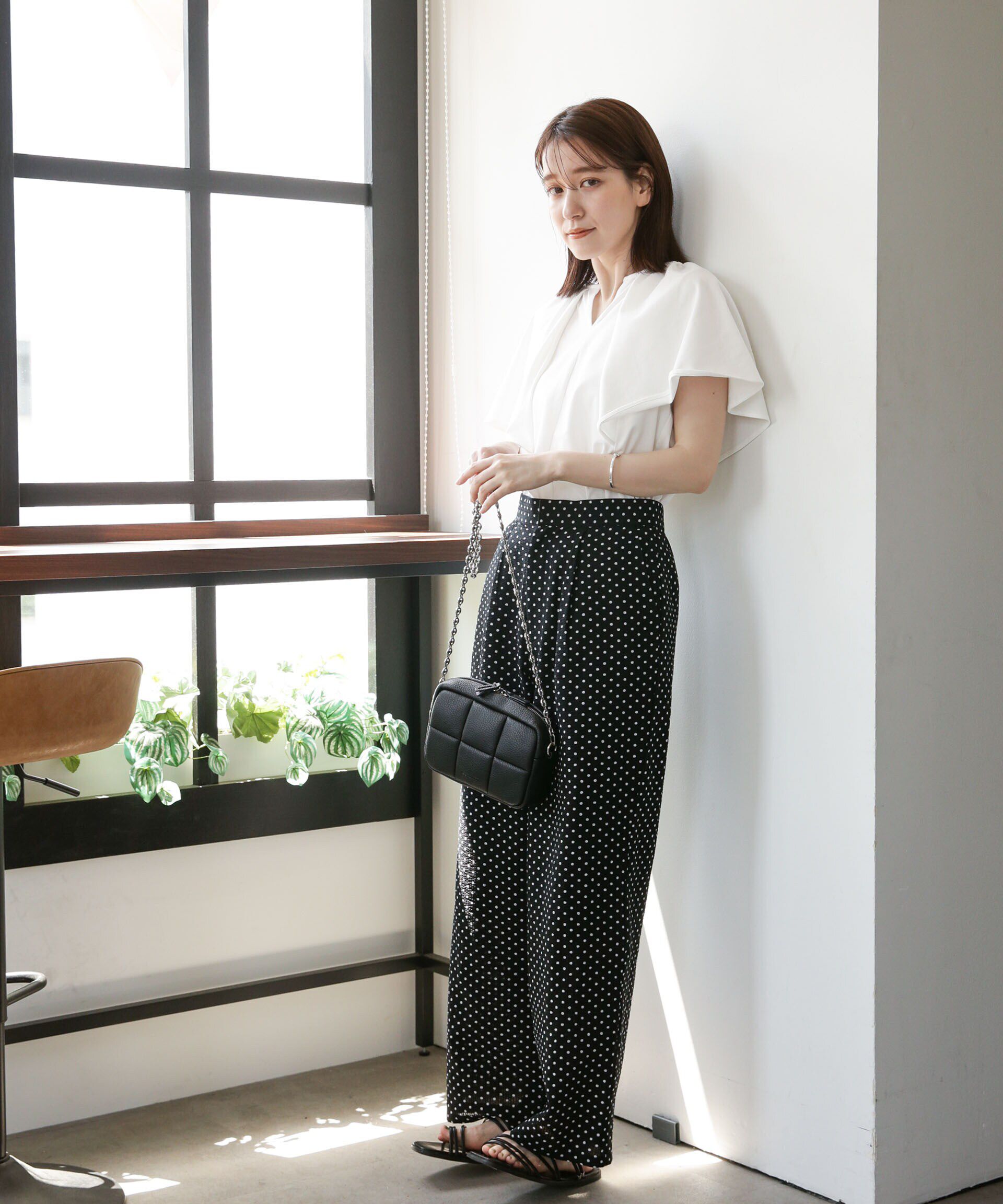 nano･universe「LB.03/Repurフレアスリーブカットトップス」|Tシャツ・カットソー|