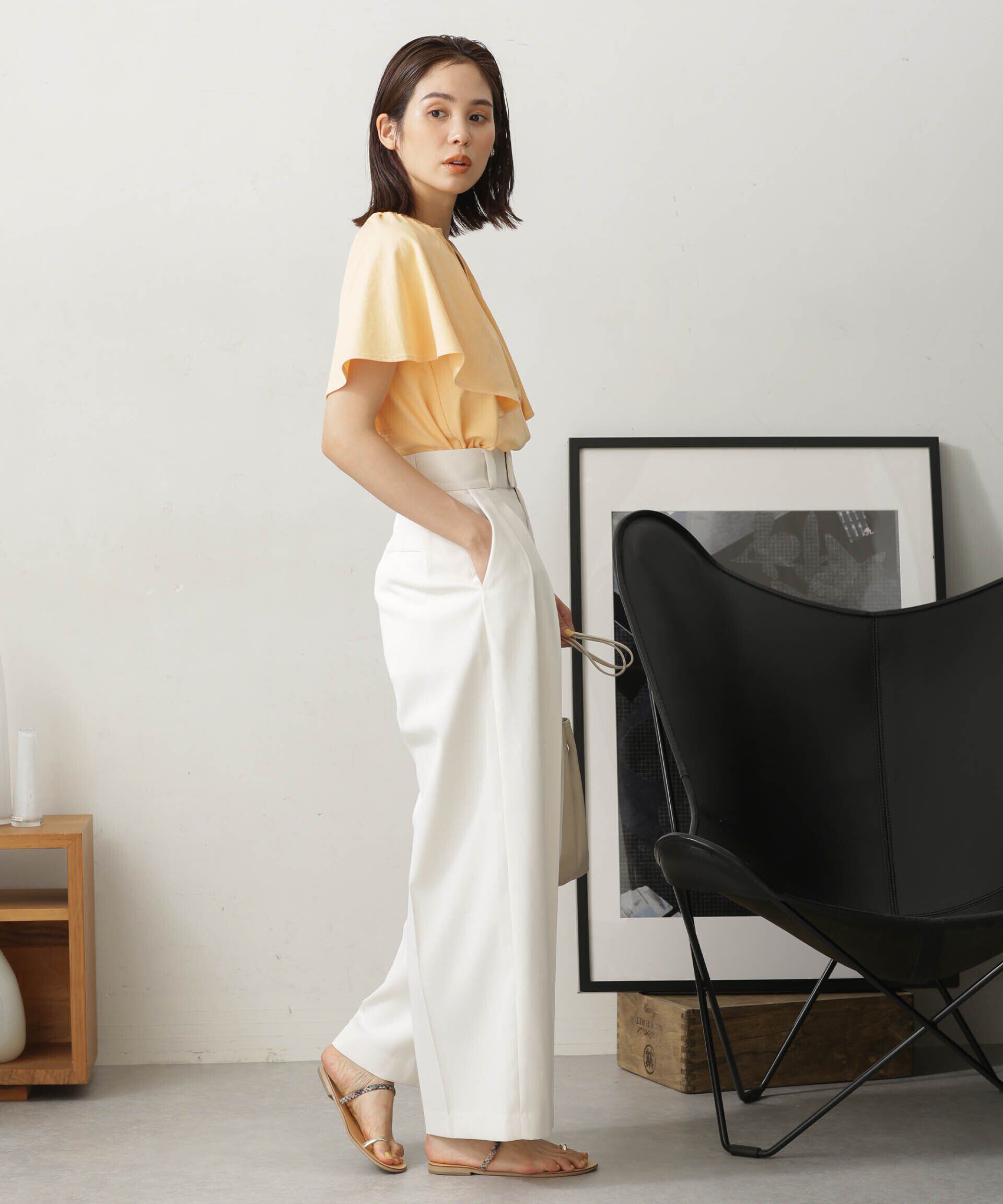 nano･universe「LB.03/Repurフレアスリーブカットトップス」|Tシャツ・カットソー|