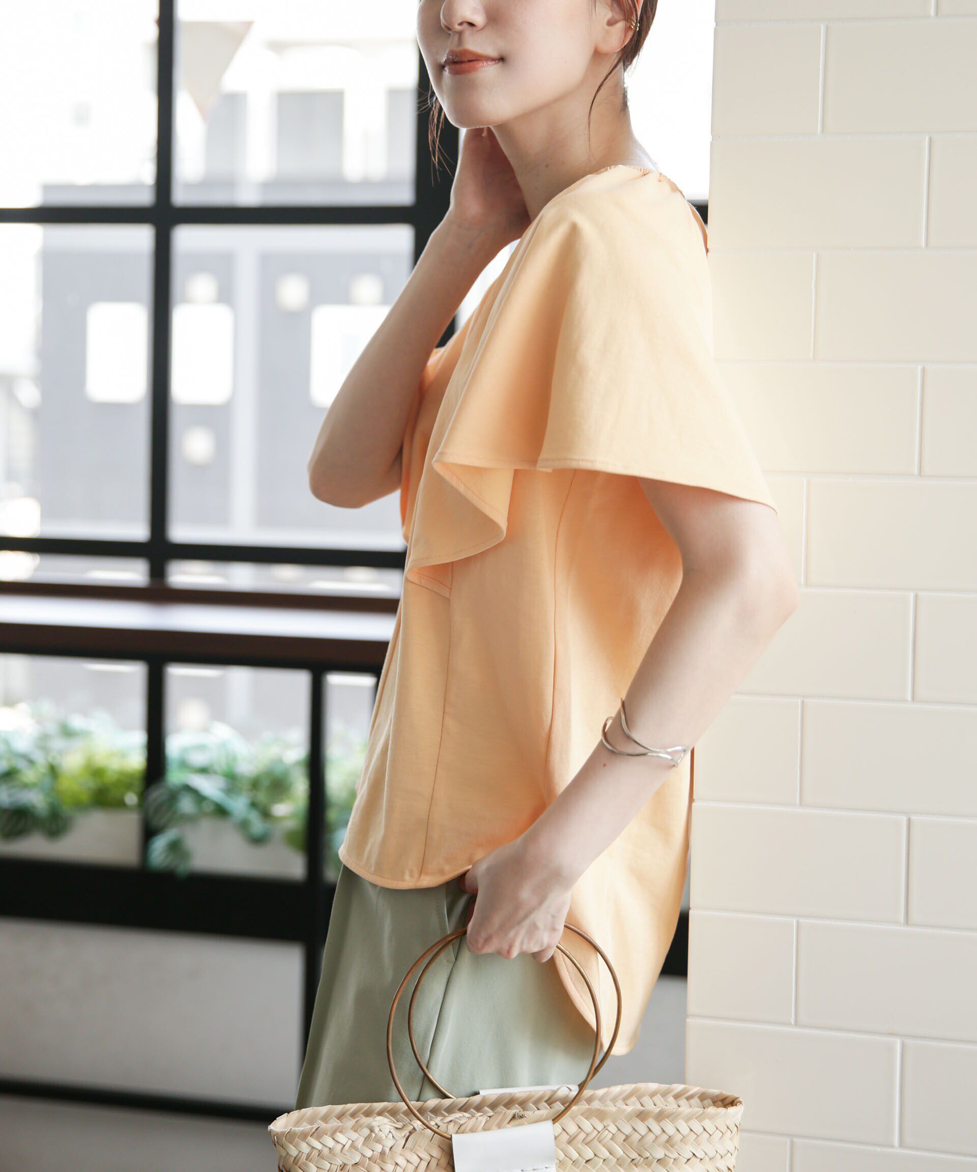 nano･universe「LB.03/Repurフレアスリーブカットトップス」|Tシャツ・カットソー|