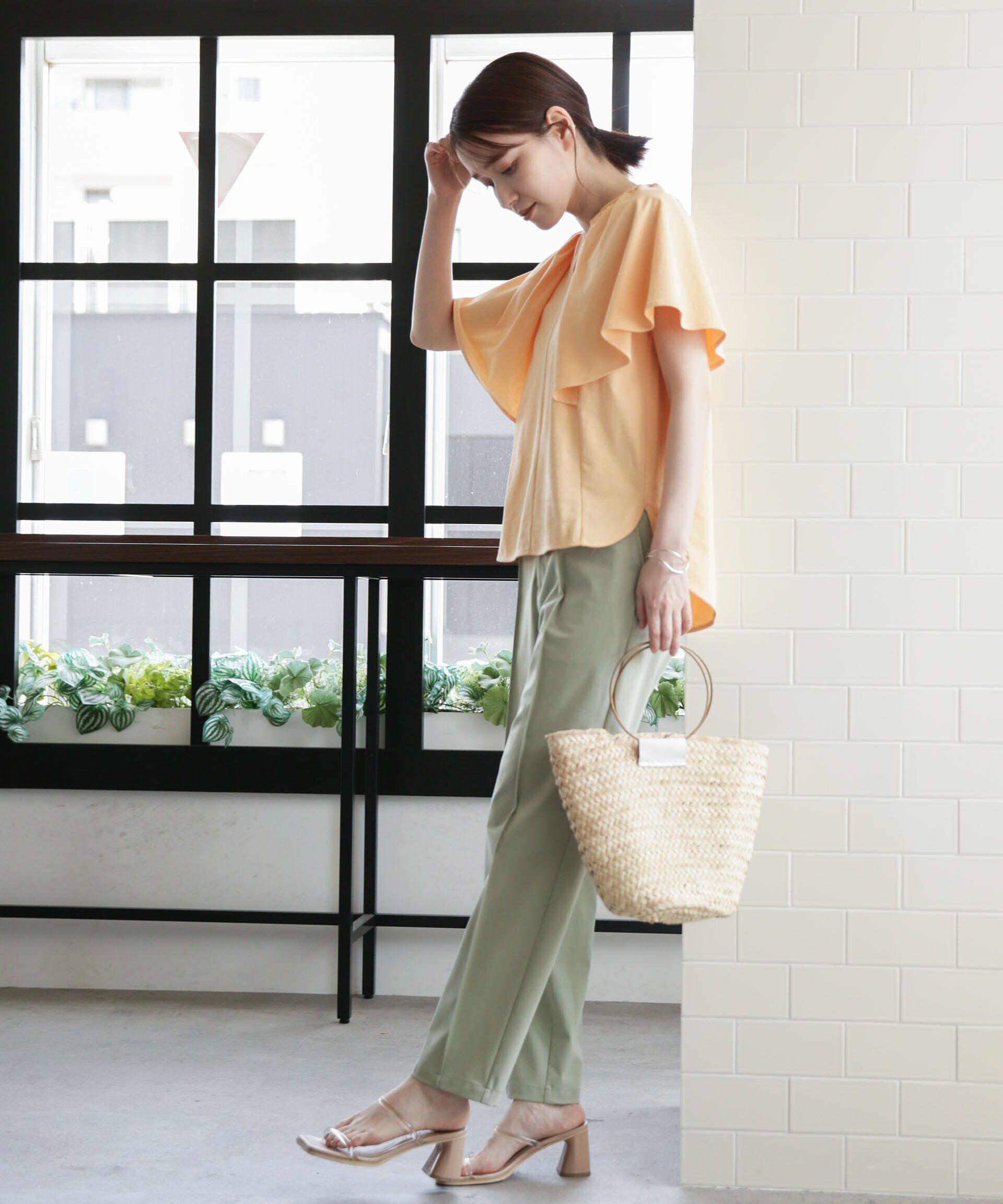 nano･universe「LB.03/Repurフレアスリーブカットトップス」|Tシャツ・カットソー|