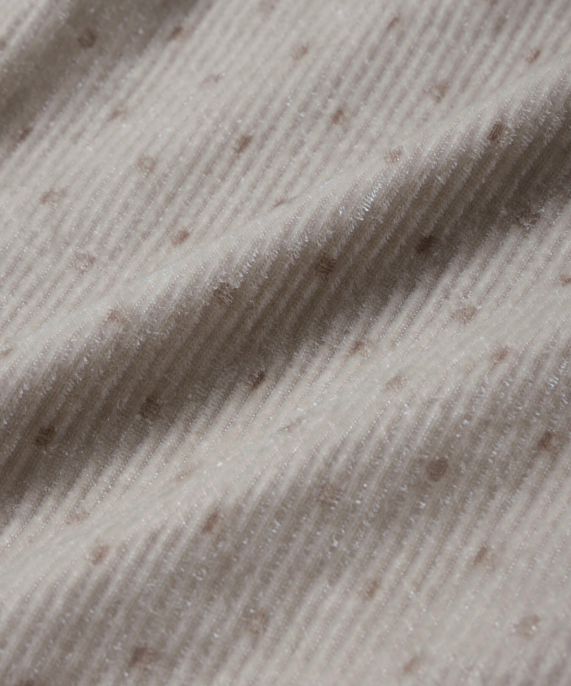 nano･universe「ストライプベロア前後2WAYブラウス」|シャツ・ブラウス|