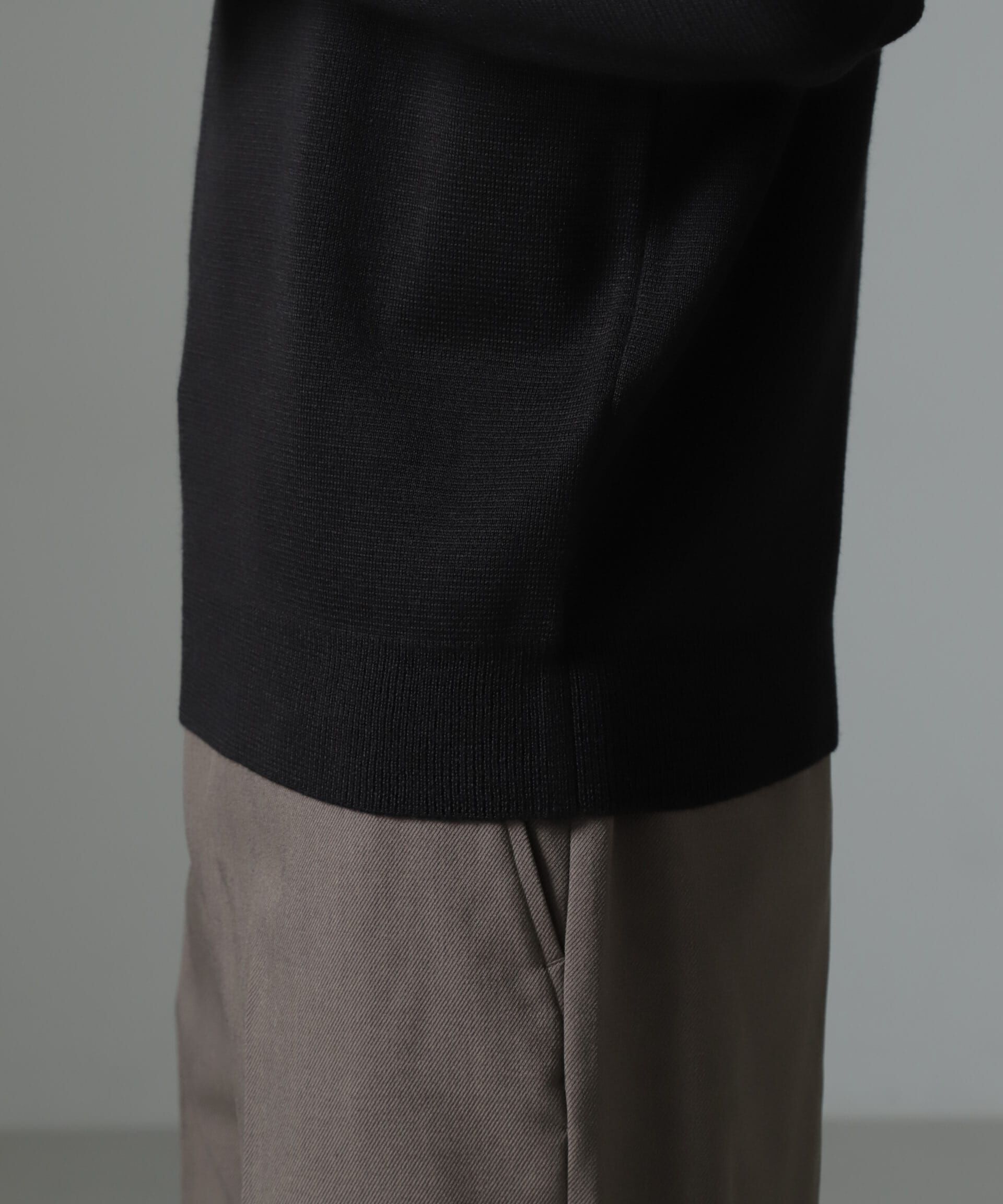 nano･universe「タスマニアミックス ミラノリブリラックスクルーネックニット」|ニット・セーター|