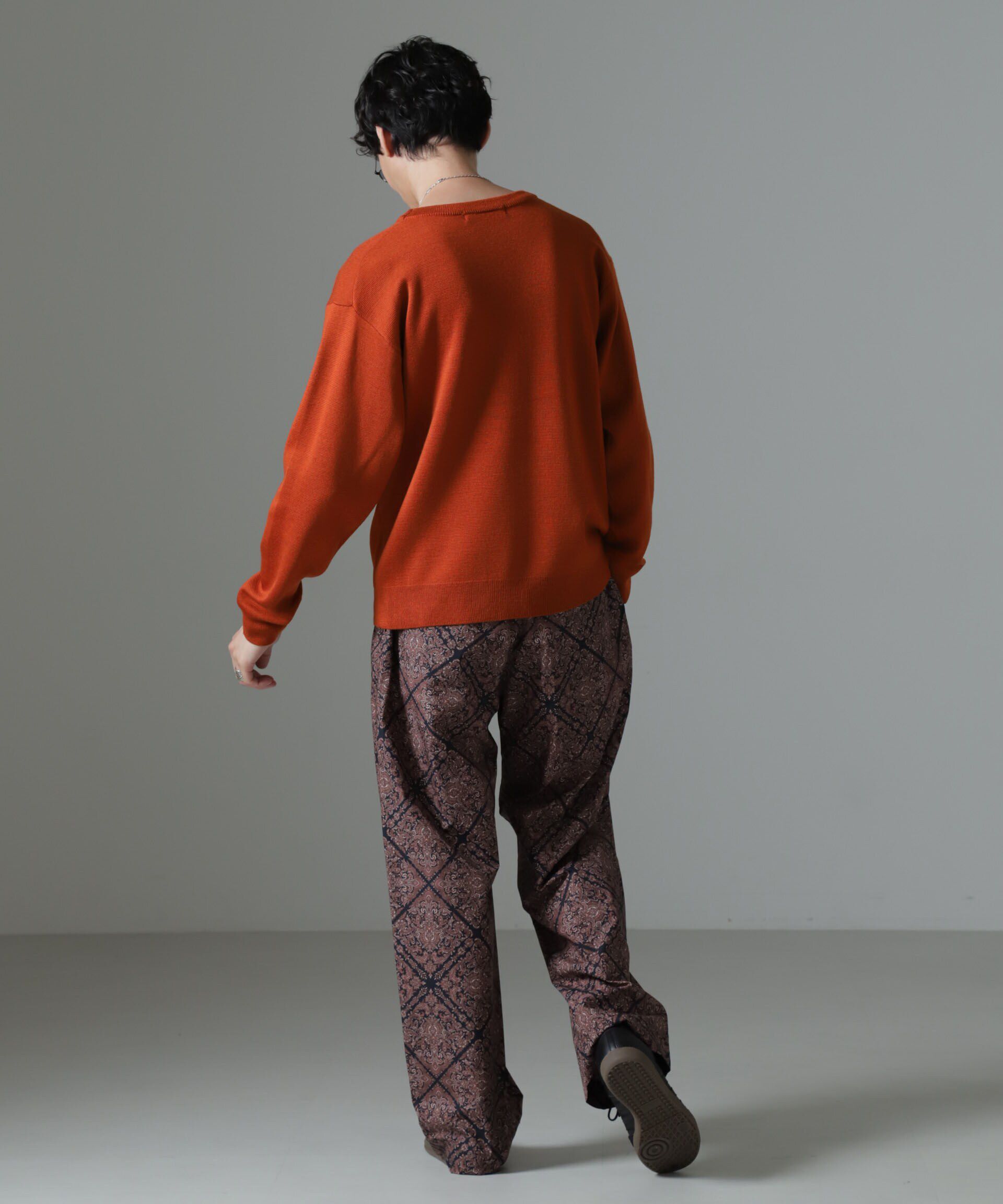 nano･universe「タスマニアミックス ミラノリブリラックスクルーネックニット」|ニット・セーター|