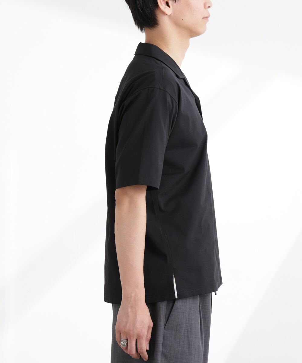 nano･universe「ドライジャージーオープンカラーシャツ 半袖(セットアップ可)」|シャツ・ブラウス|