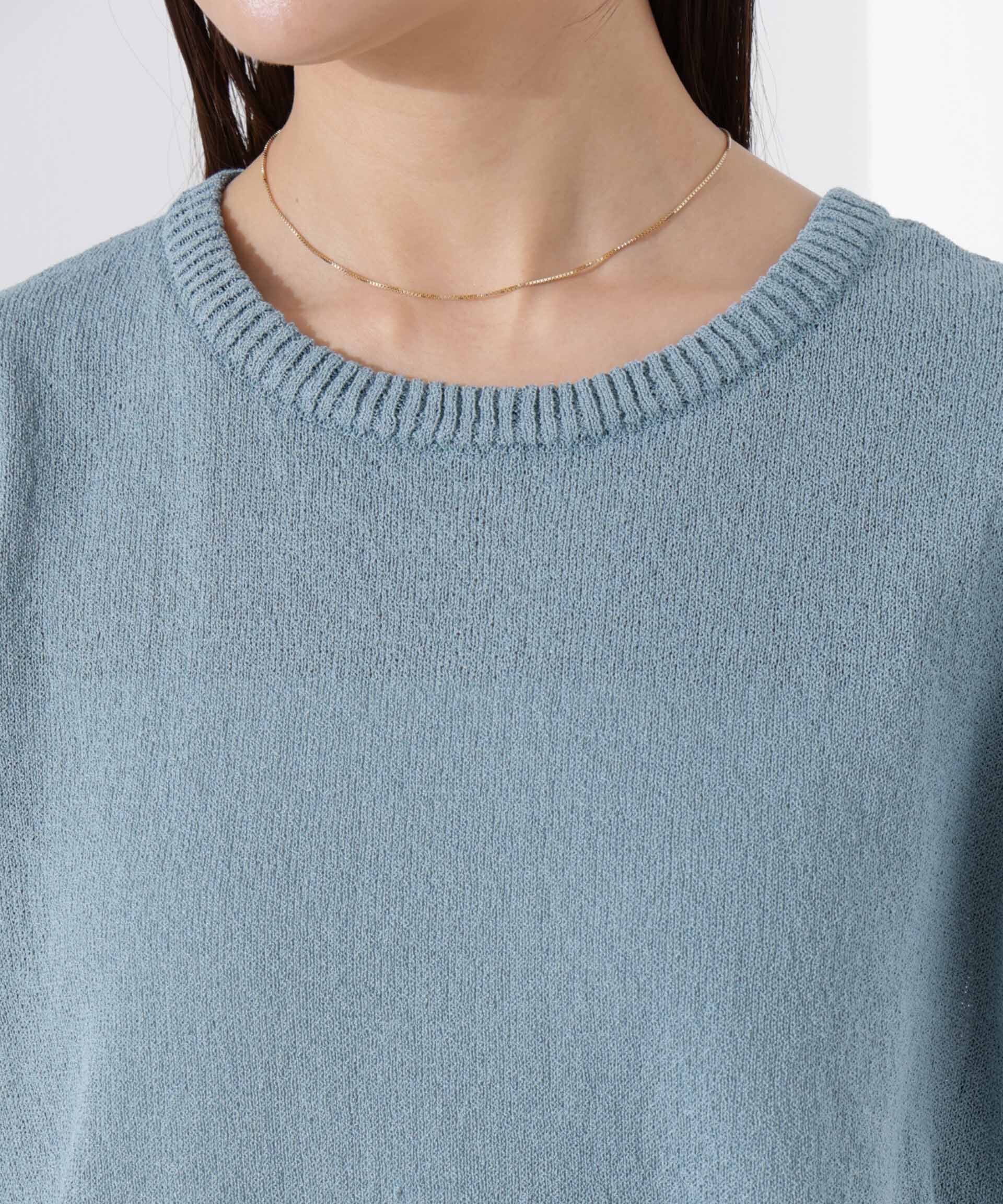 nano･universe「バックスリットシアーニットプルオーバー」|ニット・セーター|