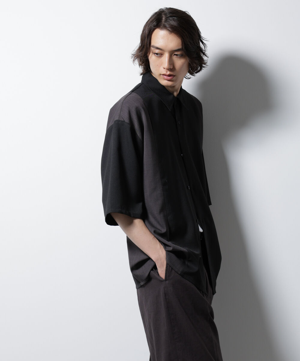 nano･universe「パネル切替バイカラーシャツ」|シャツ・ブラウス|