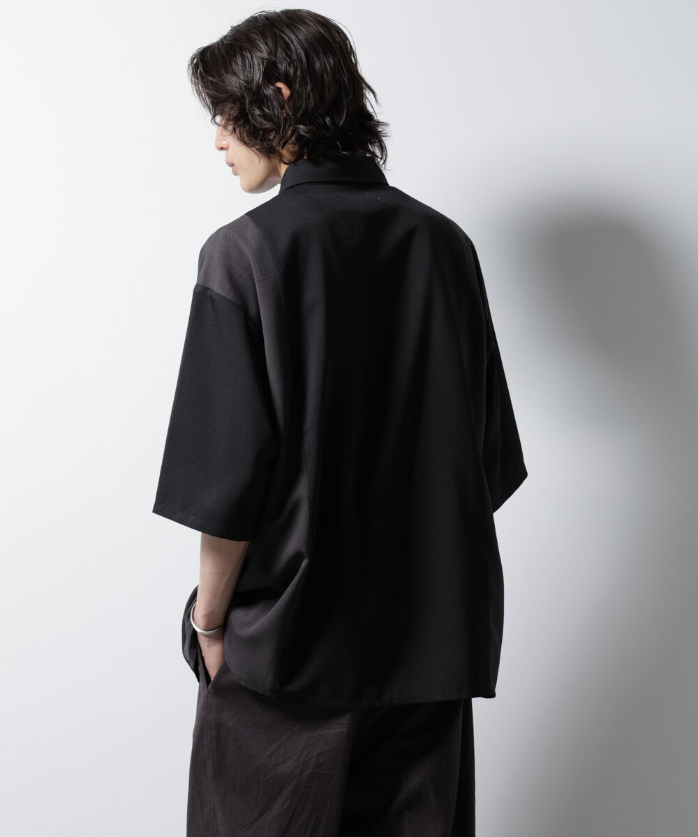 nano･universe「パネル切替バイカラーシャツ」|シャツ・ブラウス|