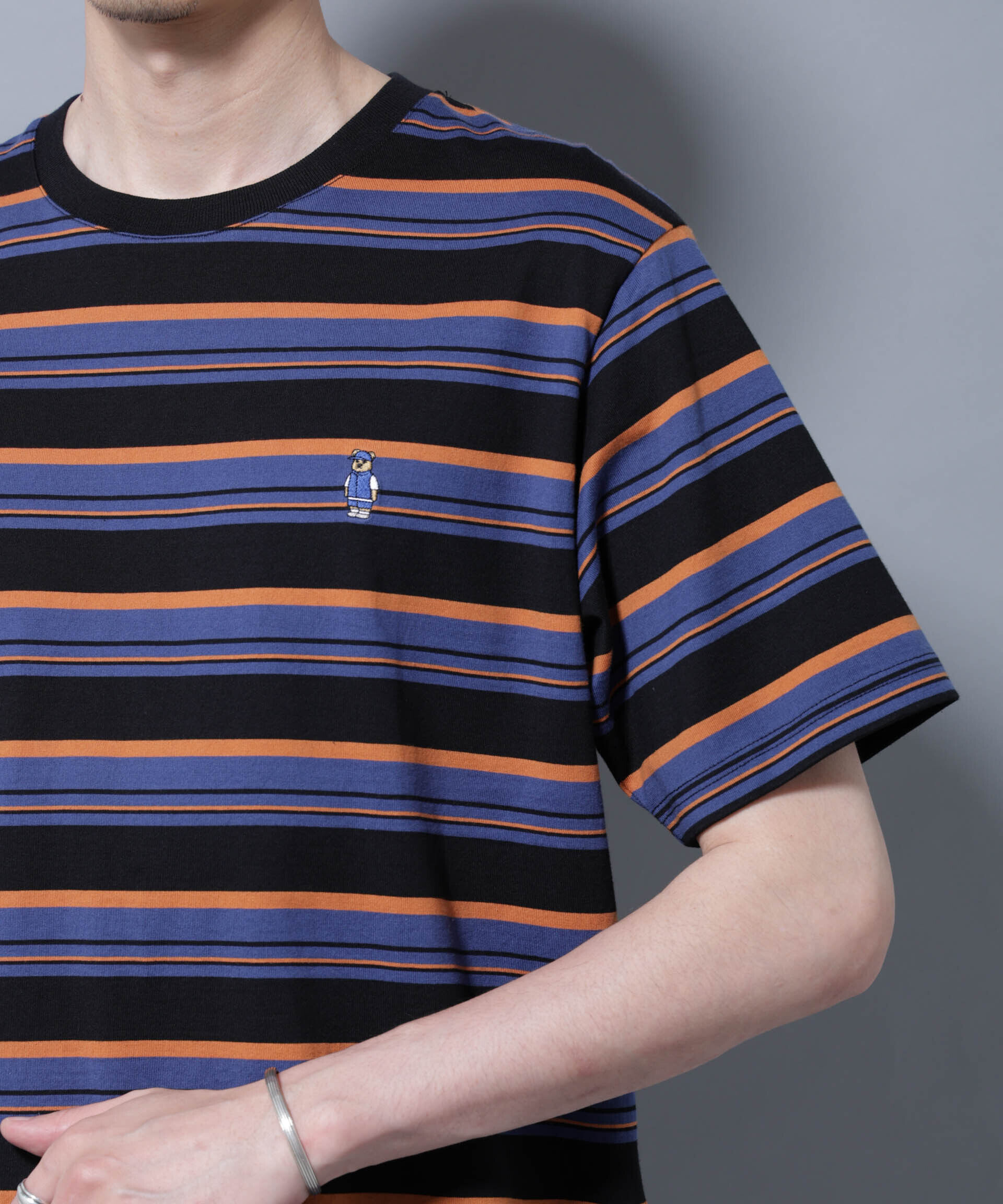 nano･universe「ナノベアボーダーTシャツ 半袖」|Tシャツ・カットソー|