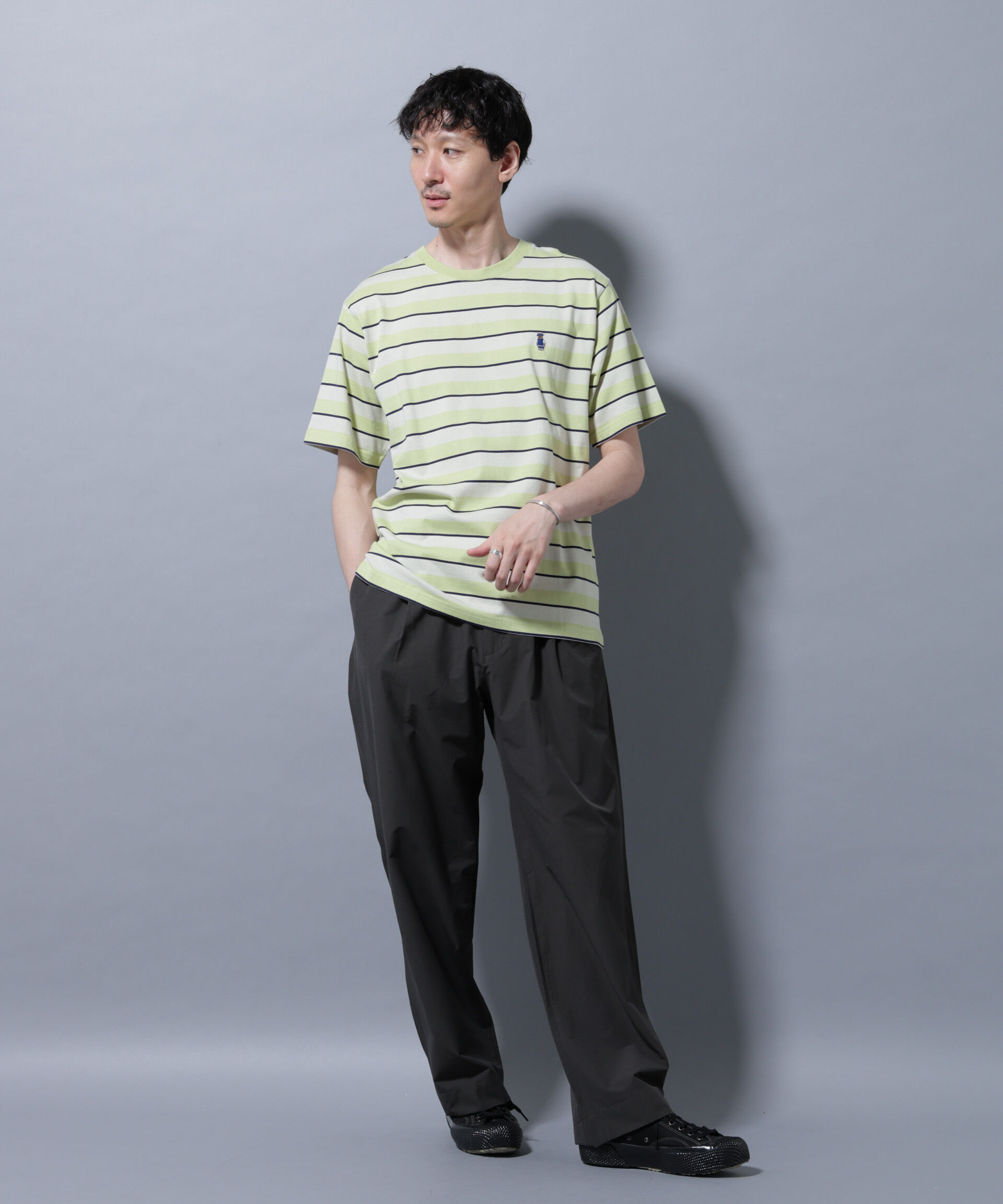 nano･universe「ナノベアボーダーTシャツ 半袖」|Tシャツ・カットソー|