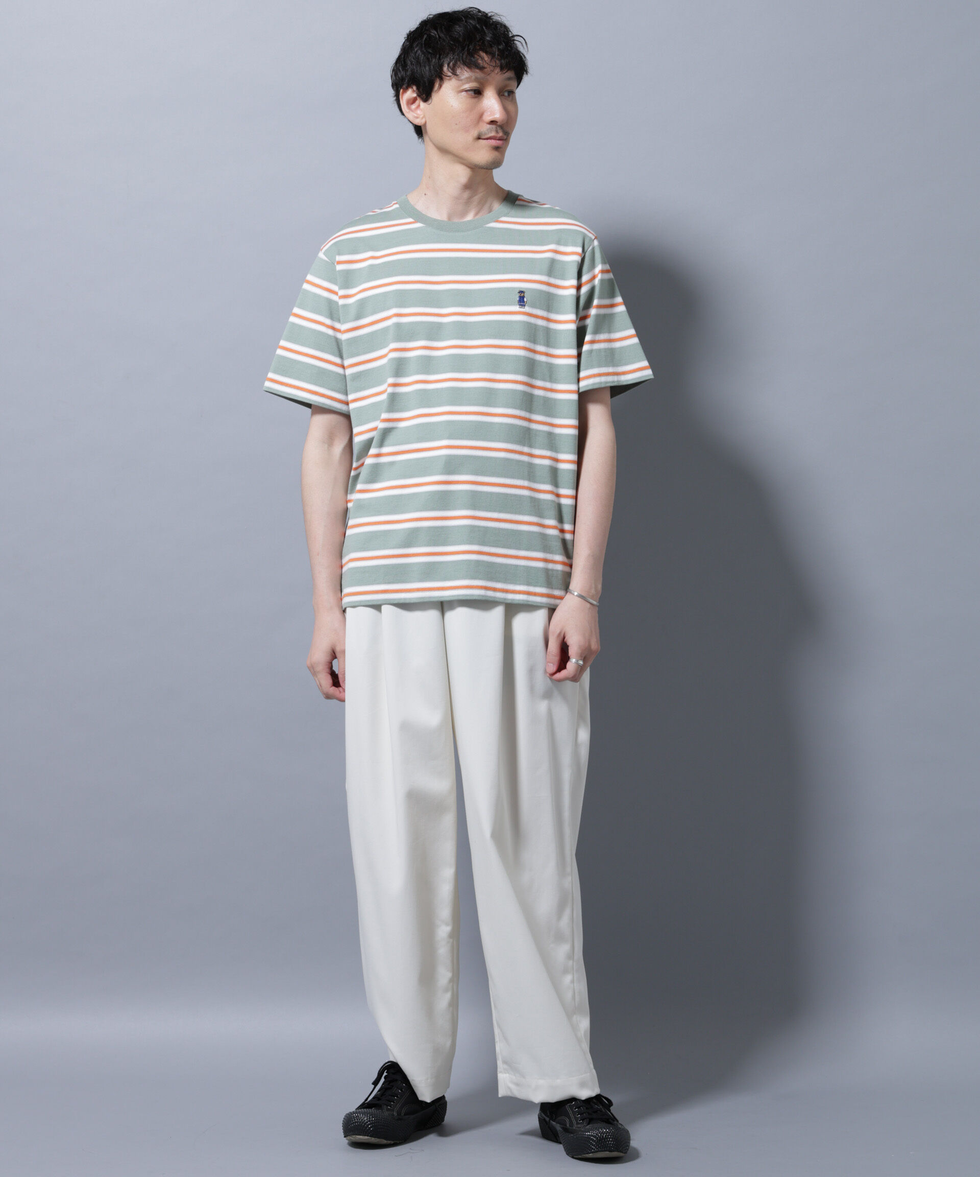 nano･universe「ナノベアボーダーTシャツ 半袖」|Tシャツ・カットソー|