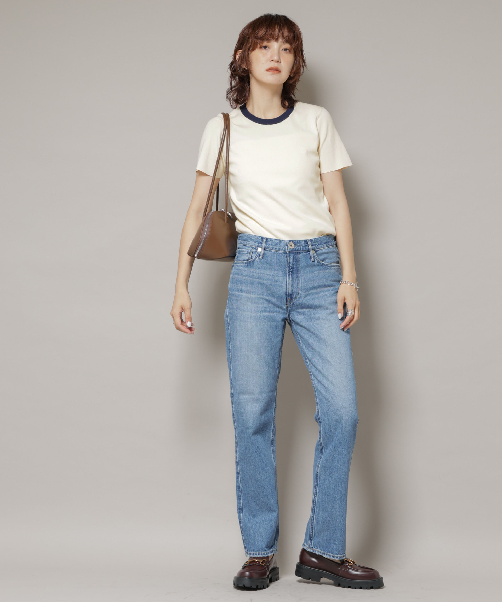 nano･universe「コンパクト総針ニットトップス」|ニット・セーター|