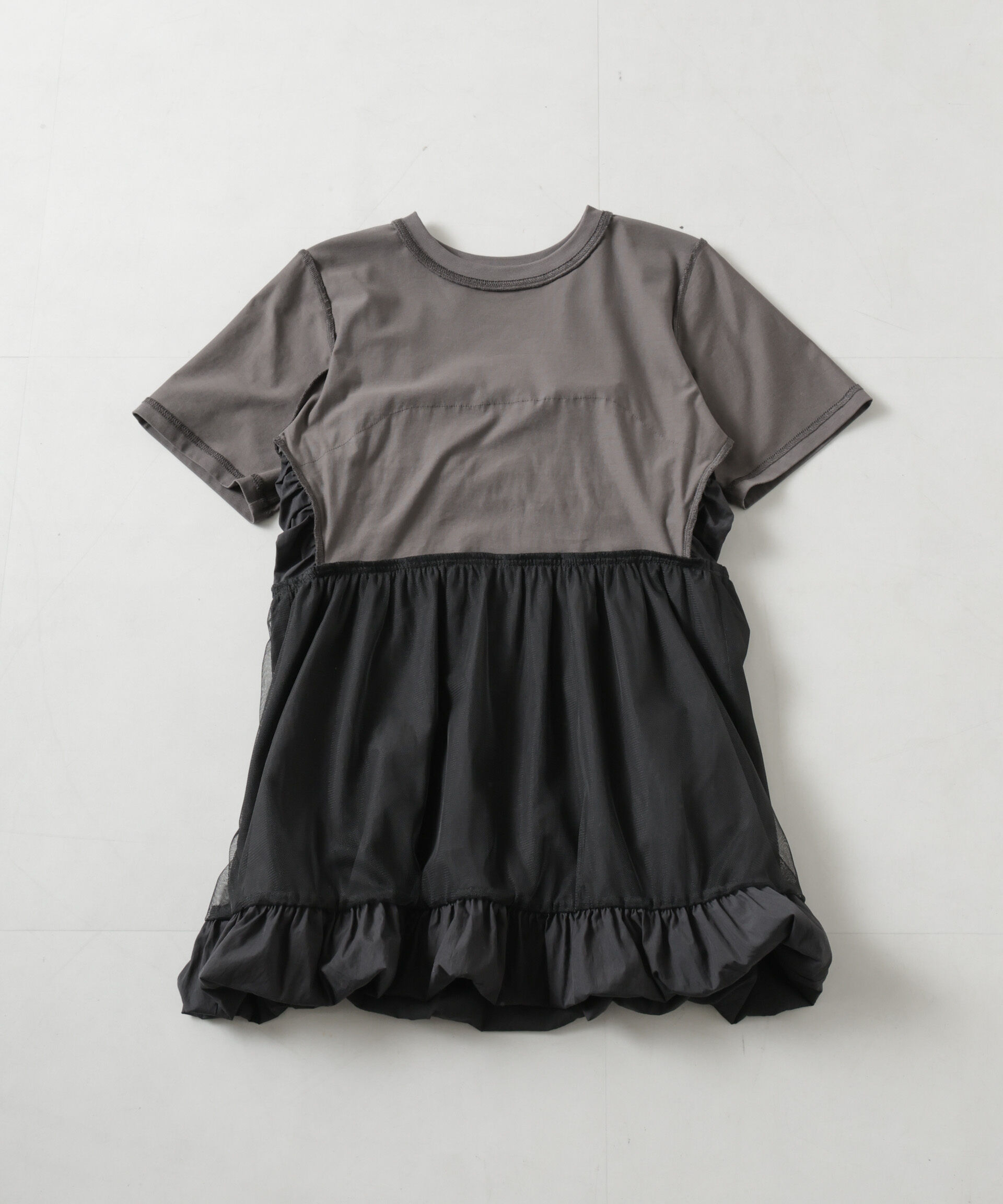 nano･universe「バルーンビスチェドッキングトップス」|Tシャツ・カットソー|