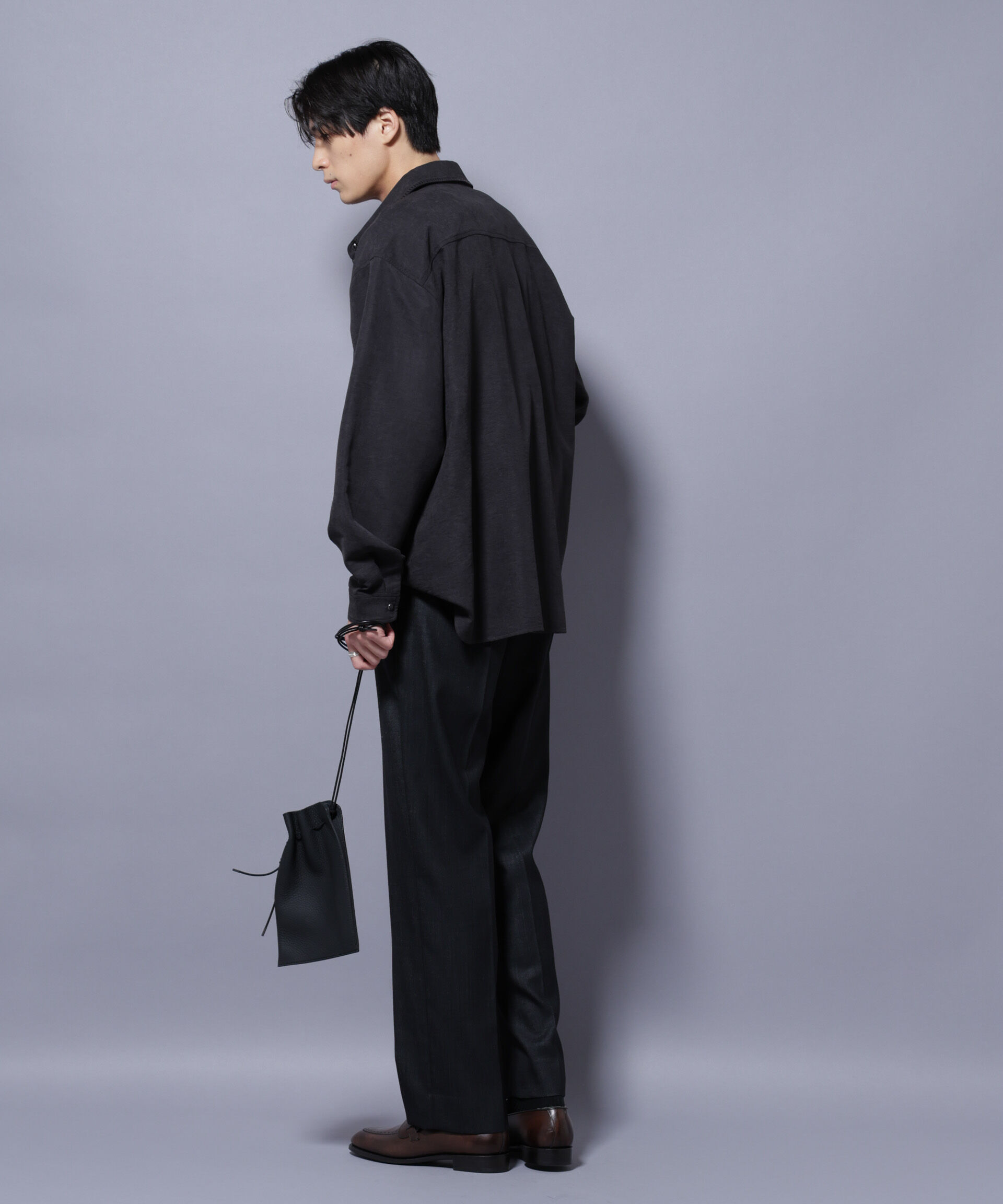 nano･universe「「N TROUSERS PREMIUM」ウールデニムストレートパンツ/STRETCH(セットアップ可)」|スーツ|