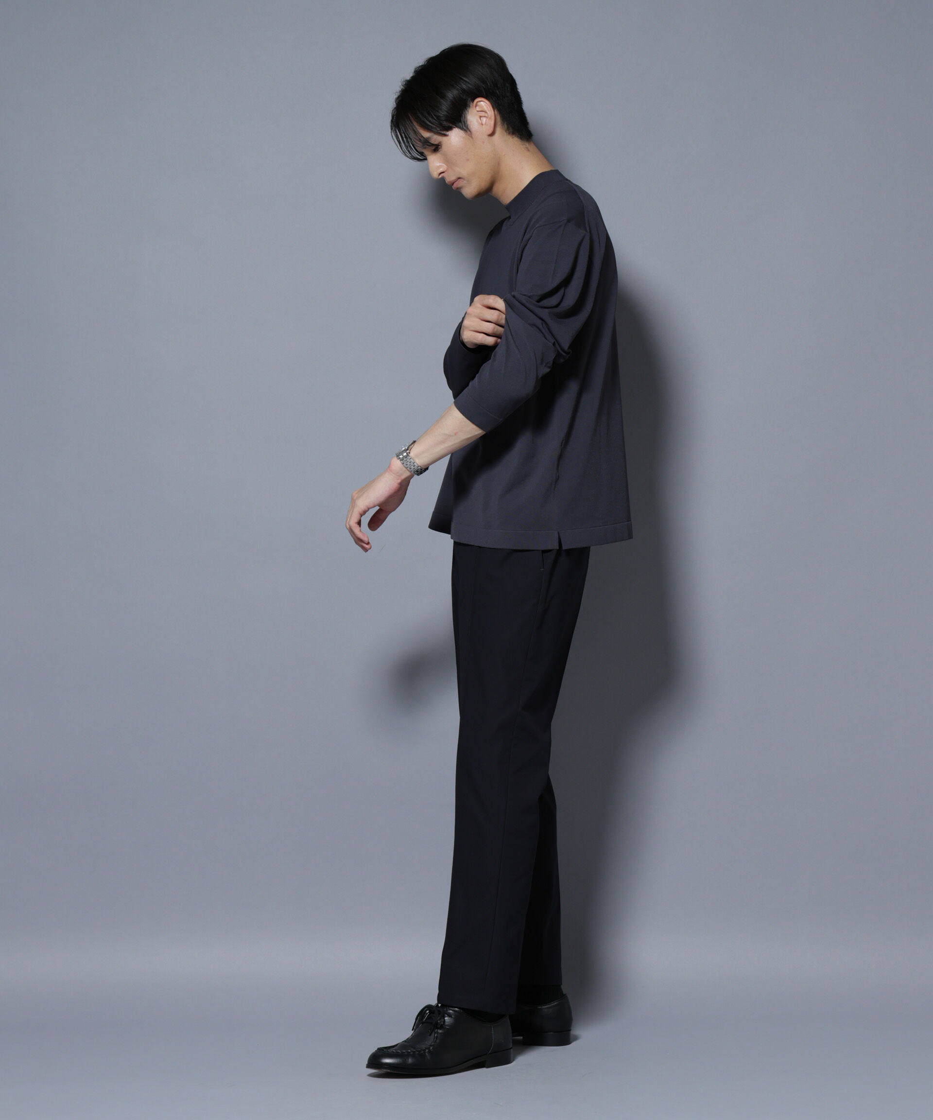 nano･universe「「ELITE 7 FUNCTION」クルーネックニット」|ニット・セーター|