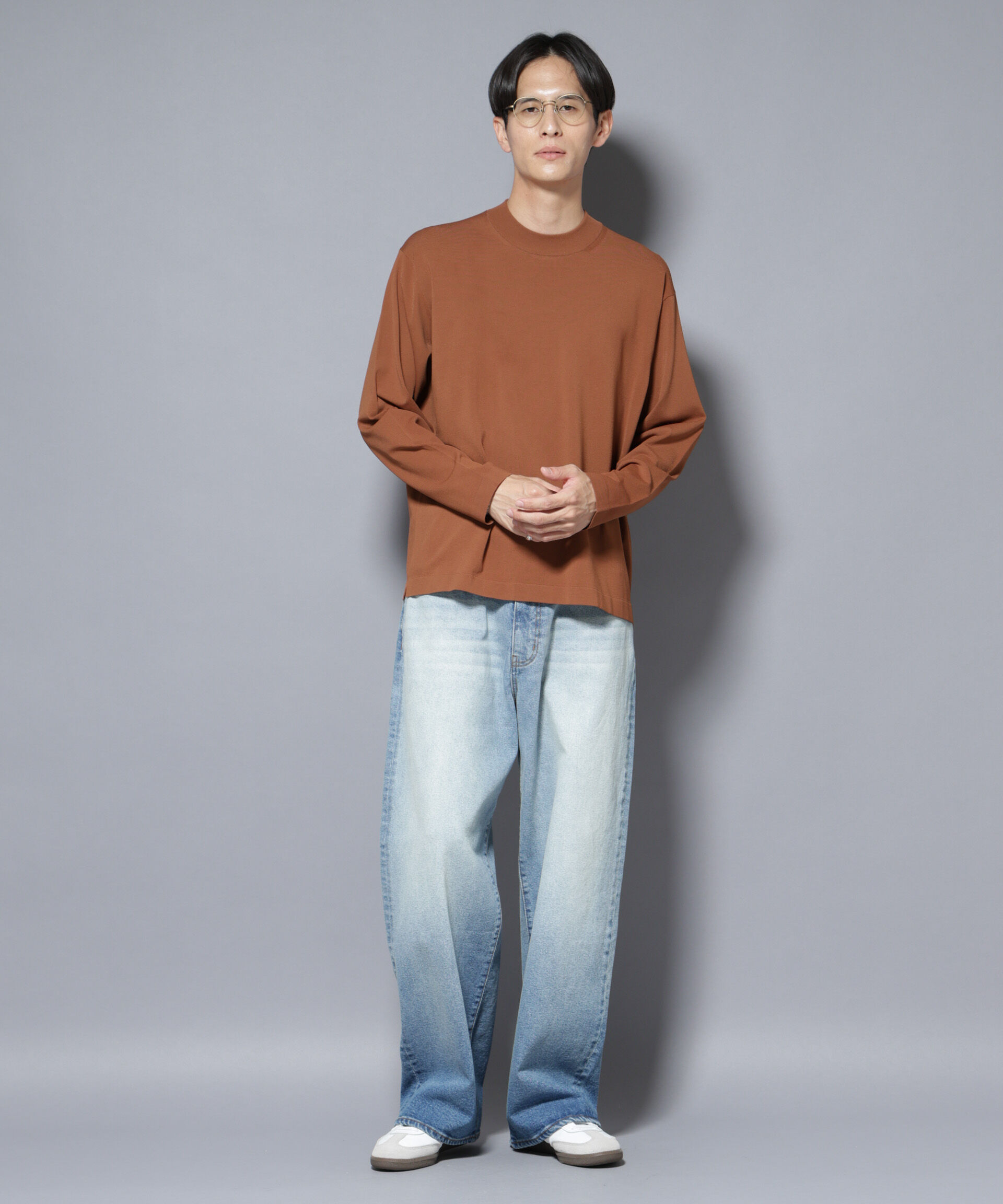 nano･universe「「ELITE 7 FUNCTION」クルーネックニット」|ニット・セーター|