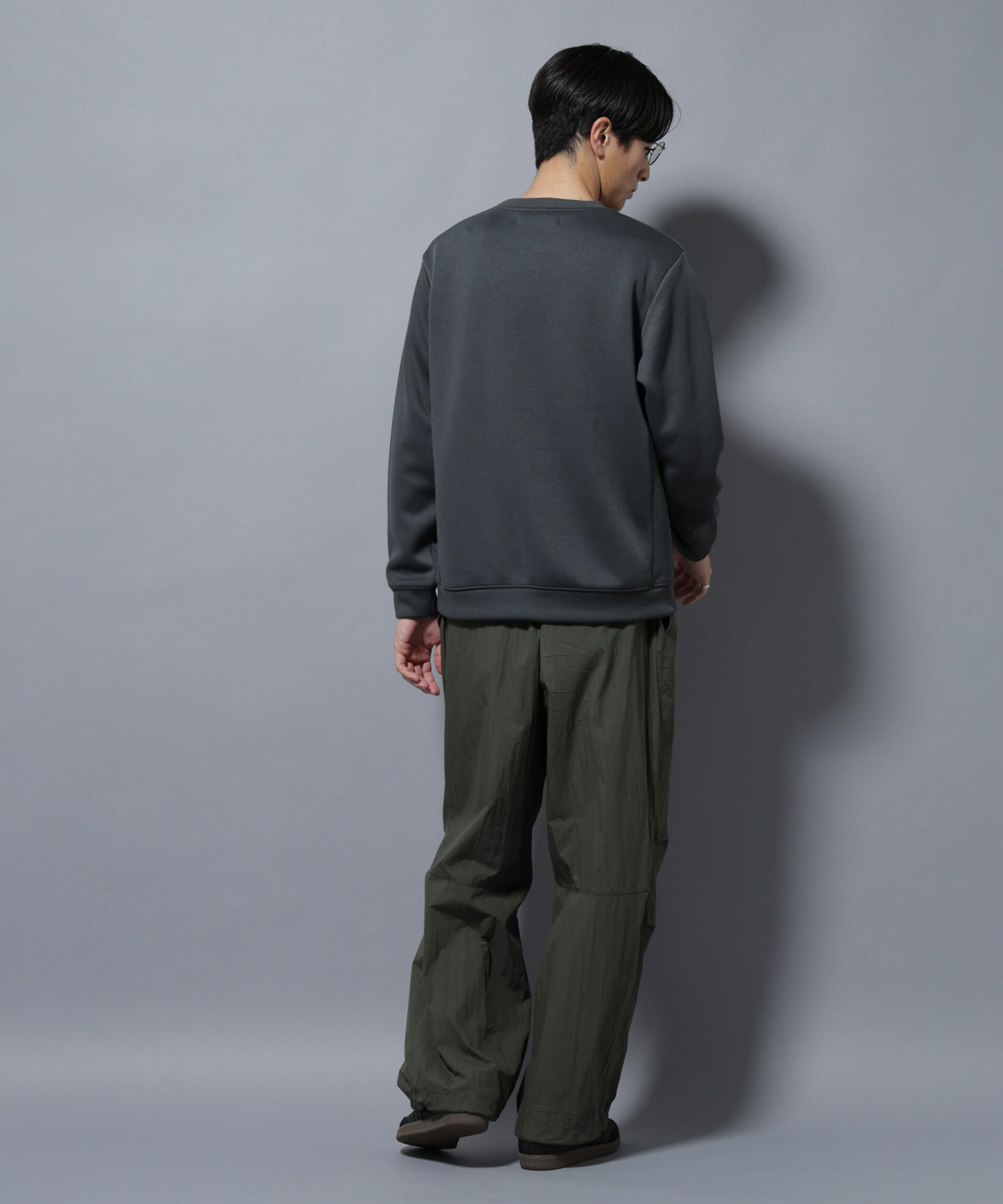 nano･universe「パネルダンボールプルオーバー 長袖(セットアップ可)」|Tシャツ・カットソー|