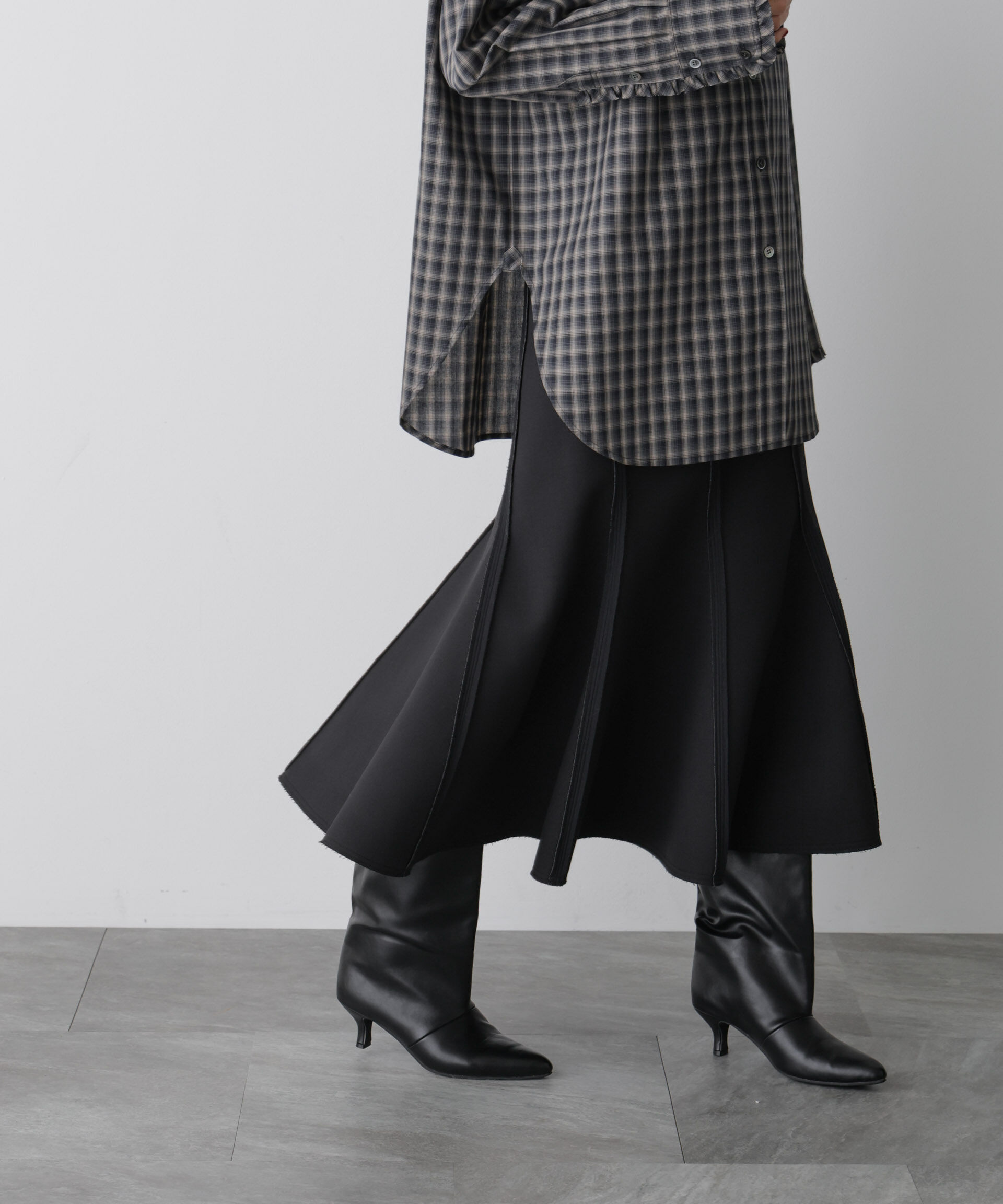  「「STEVELOUR」ダンボールシェルスカート」|スカート|ブラック