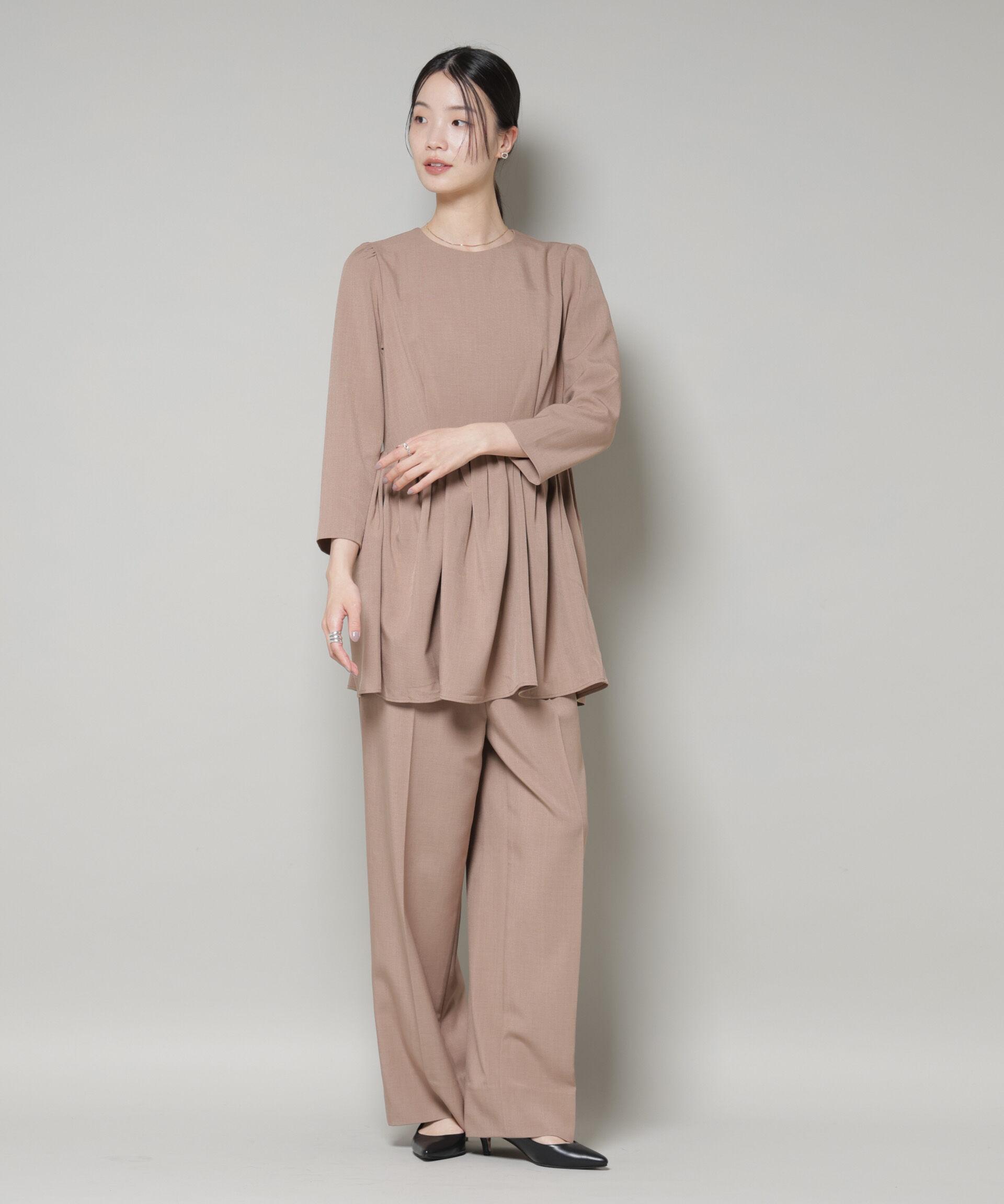 nano･universe「troisieme chaco/TWILL パンツ(セットアップ可)」|チノ|