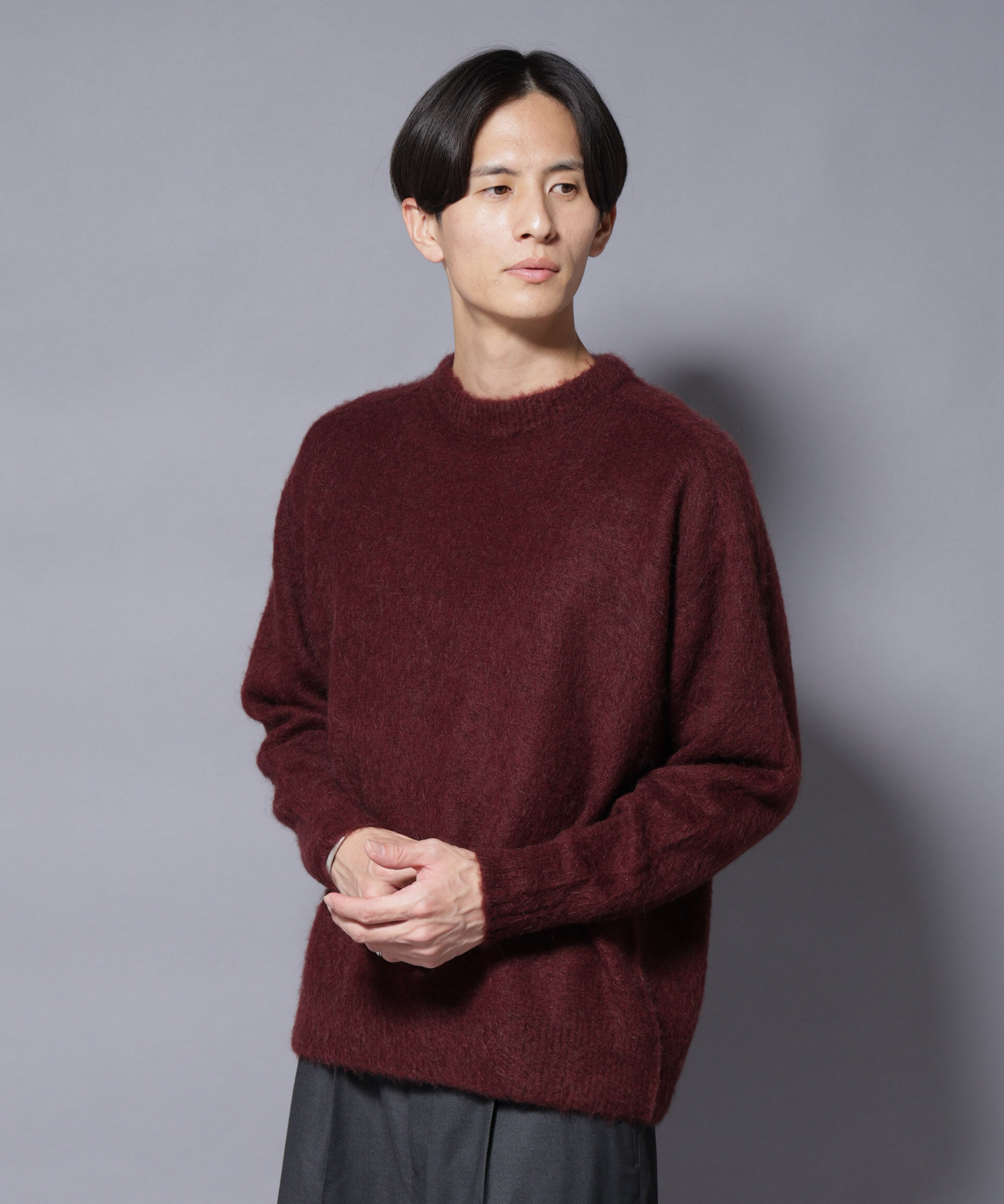 nano･universe「｢COFIL｣ SCIARADA モヘヤ混 クルーネックニット」|ニット・セーター|