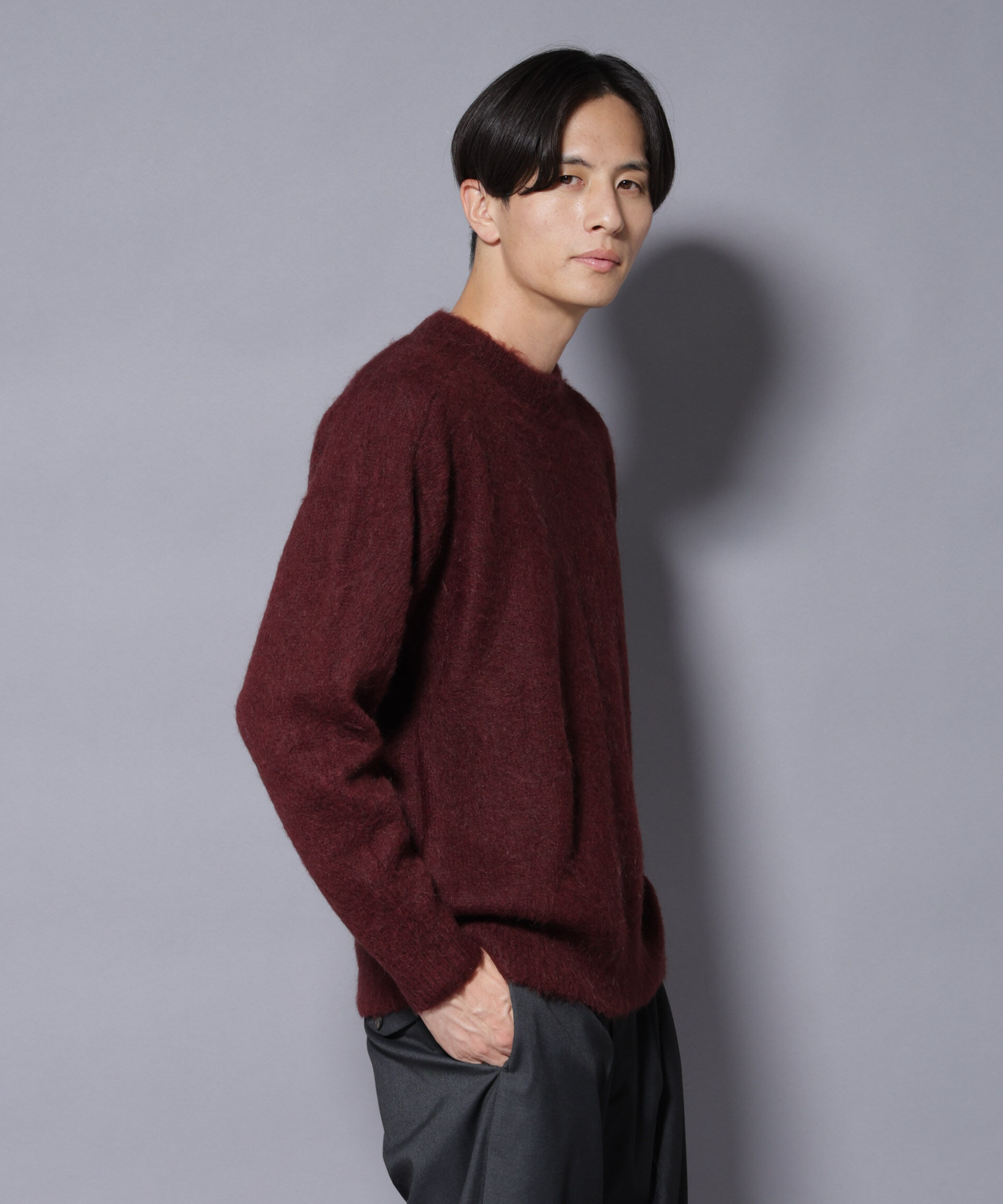 nano･universe「｢COFIL｣ SCIARADA モヘヤ混 クルーネックニット」|ニット・セーター|