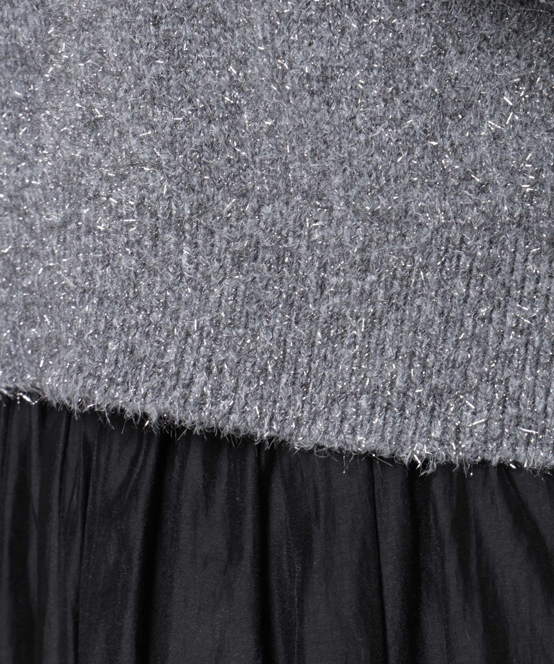 nano･universe「前後2wayラメミックスフェザーニット」|ニット・セーター|