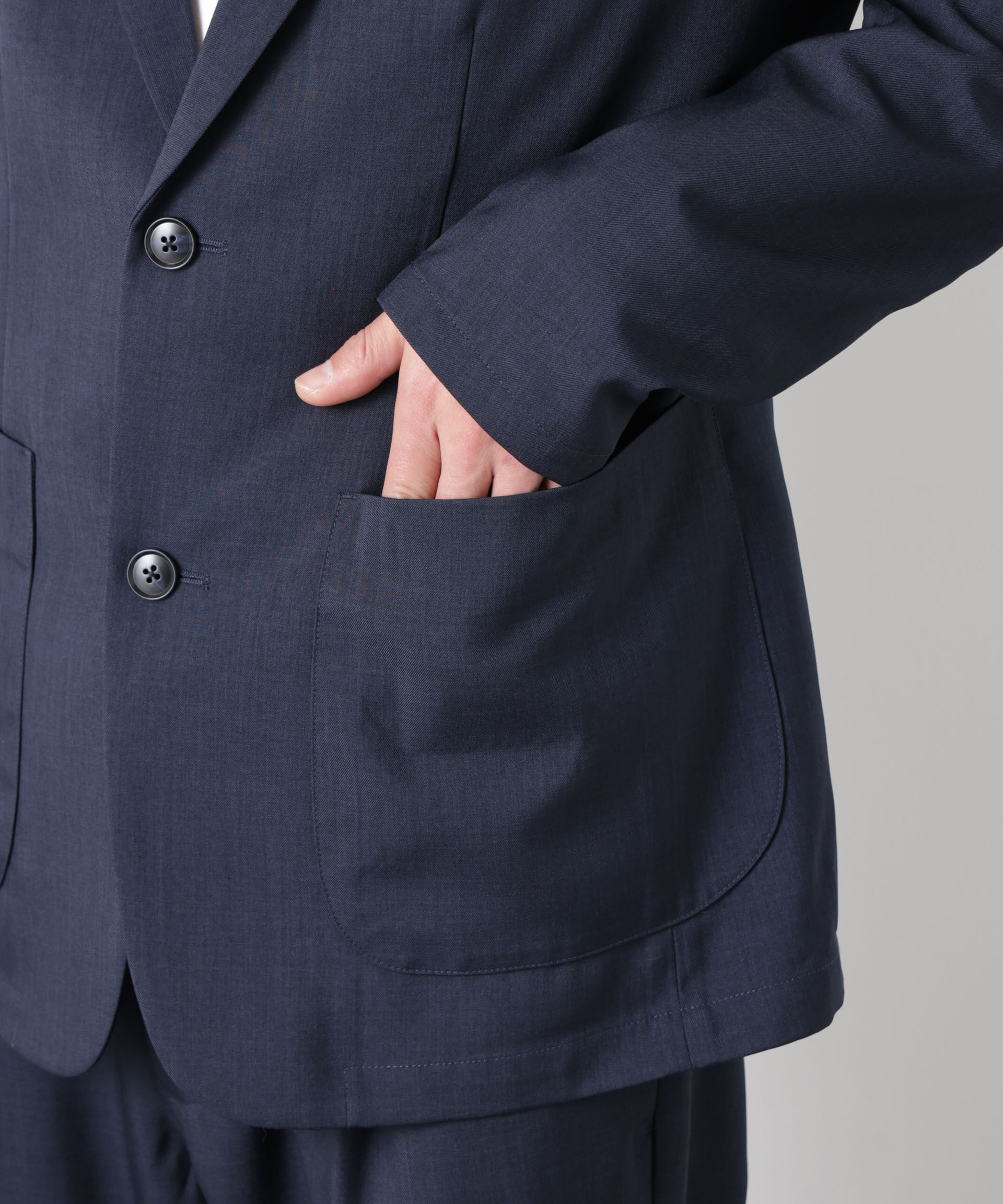 nano･universe「ポリエステルツイル セットアップ(洗濯機洗い可能)」|スーツ|