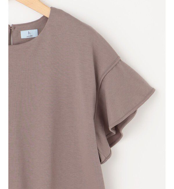 組曲「GIZAプレーティング天竺フリルスリーブ Tシャツ」|Tシャツ・カットソー|