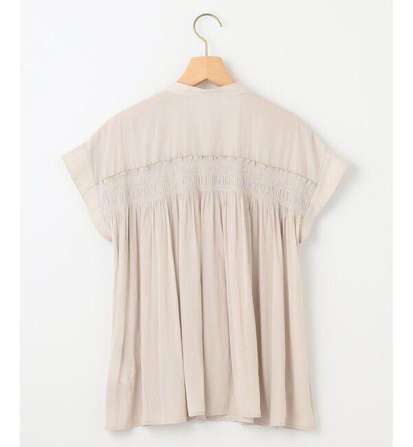 組曲「ギャザーライトデシンシャーリング ブラウス」|シャツ・ブラウス|