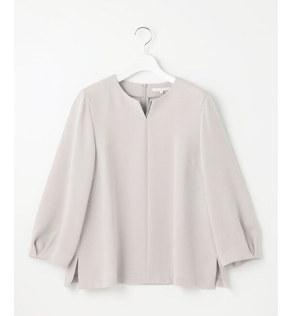 自由区「【セットアップ対応・洗える】トリアセダブルクロス ブラウス」|シャツ・ブラウス|