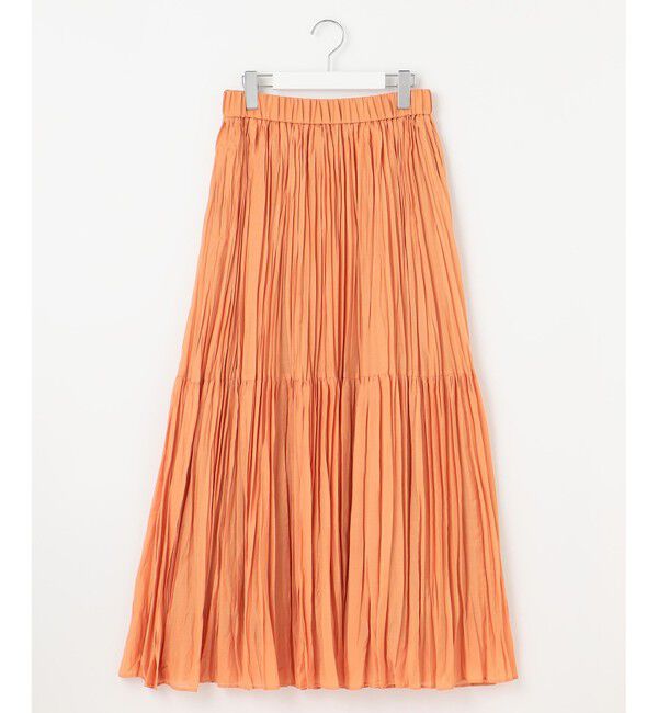 自由区「【接触冷感・洗える】ハンドワッシャープリーツ スカート」|スカート|