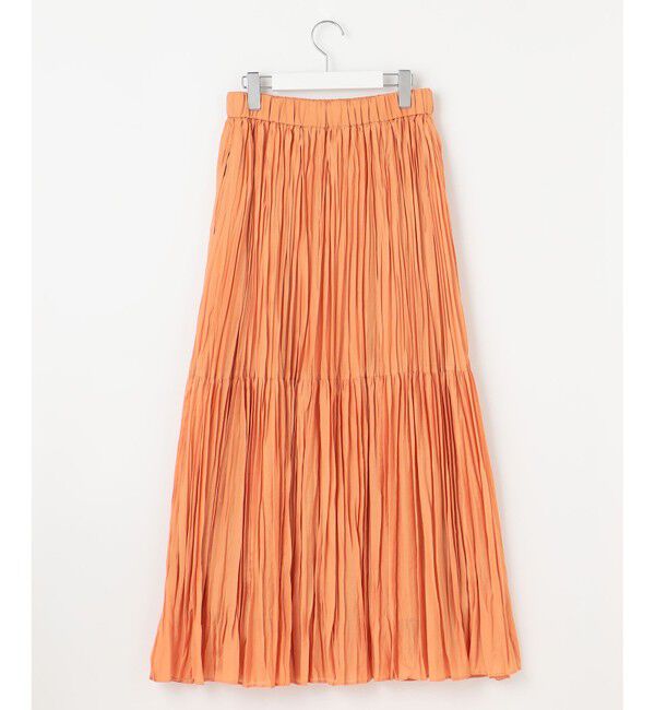 自由区「【接触冷感・洗える】ハンドワッシャープリーツ スカート」|スカート|