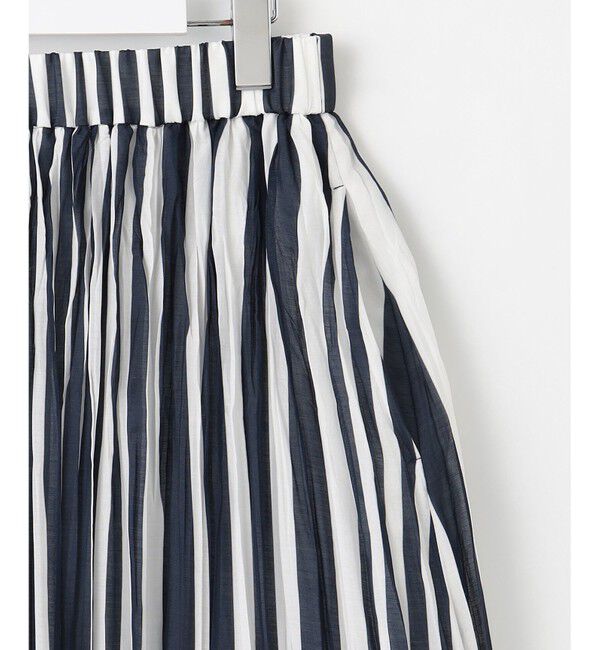 自由区「【接触冷感・洗える】ハンドワッシャープリーツストライプ スカート」|スカート|