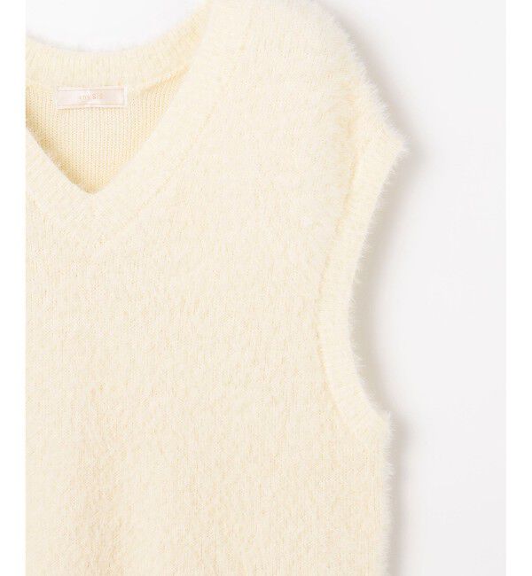 any SiS「【前後着用可】シャギーニット ベスト」|ベスト・ジレ|