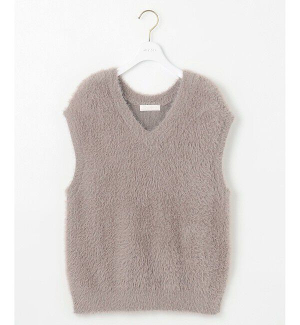 any SiS「【前後着用可】シャギーニット ベスト」|ベスト・ジレ|