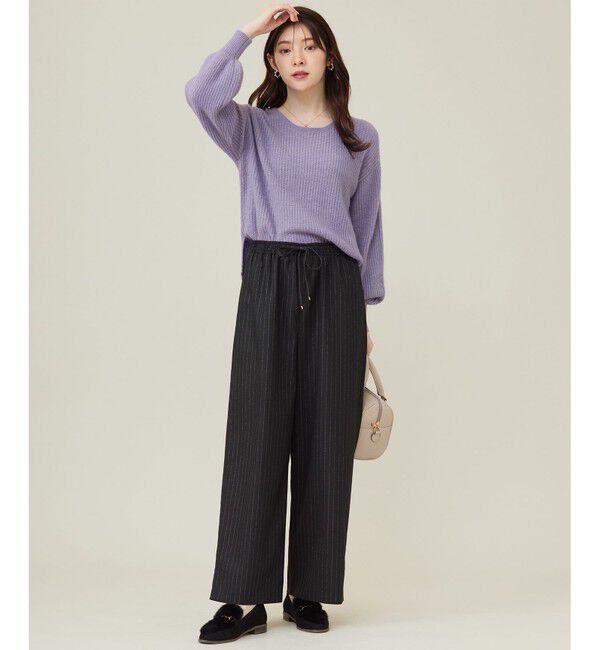 any SiS「【洗える】ラメキライージードロスト パンツ」|その他|