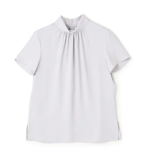 BEIGE,「【L-size】EVA / ハイネックハーフスリーブブラウス」|シャツ・ブラウス|