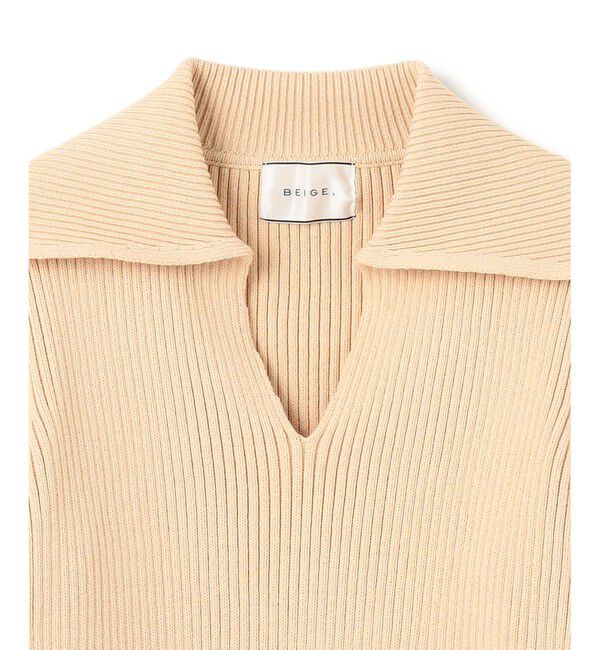 BEIGE,「【洗える】THURET / リブニット」|ニット・セーター|