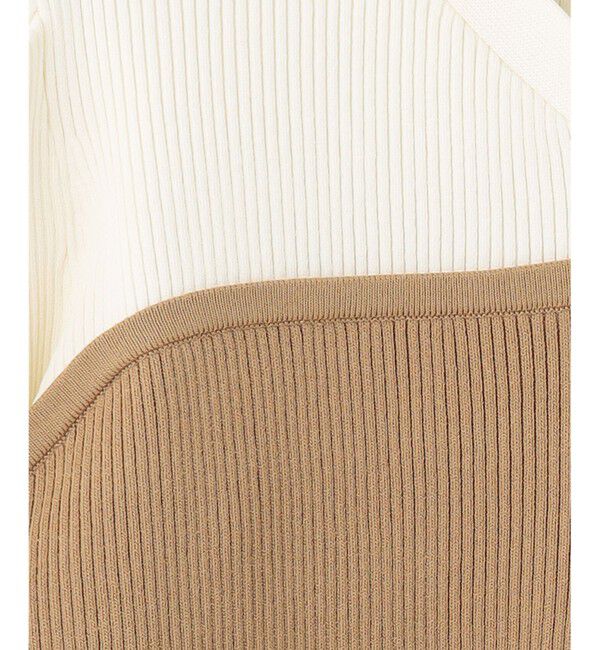 Diagram「バイカラーリブニットトップ」|ニット・セーター|