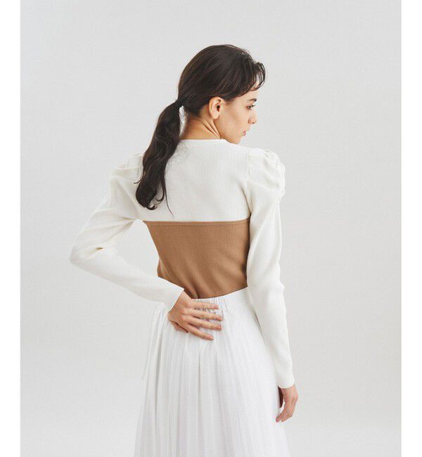 Diagram「バイカラーリブニットトップ」|ニット・セーター|