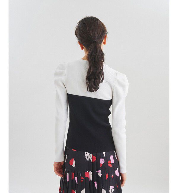 Diagram「バイカラーリブニットトップ」|ニット・セーター|