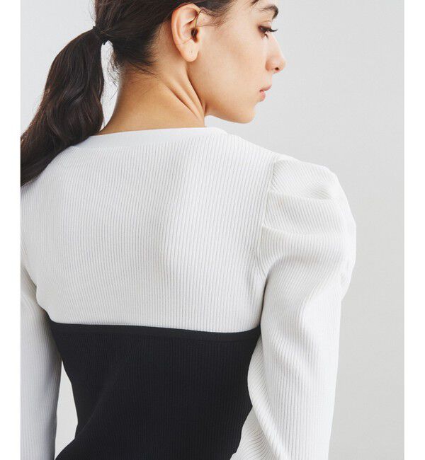 Diagram「バイカラーリブニットトップ」|ニット・セーター|