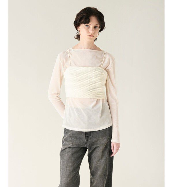 GRACE CONTINENTAL「ニットライクレースビスチェ」|その他|