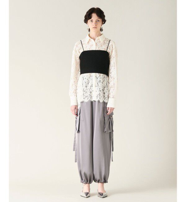 GRACE CONTINENTAL「ニットライクレースビスチェ」|その他|