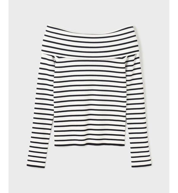  「オフショルリブニットトップ」|ニット・セーター|