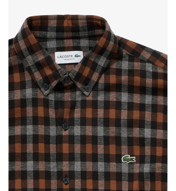LACOSTE「チェックジャージシャツ」|シャツ・ブラウス|