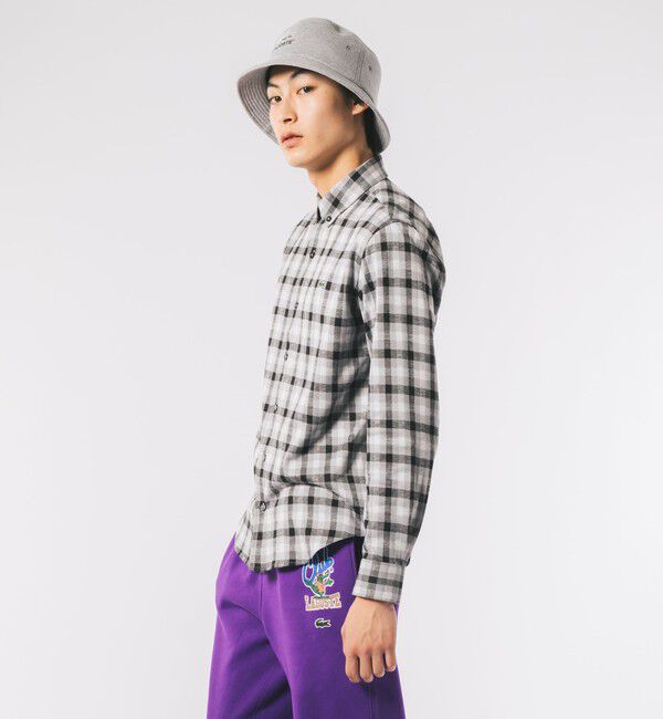 LACOSTE「チェックジャージシャツ」|シャツ・ブラウス|