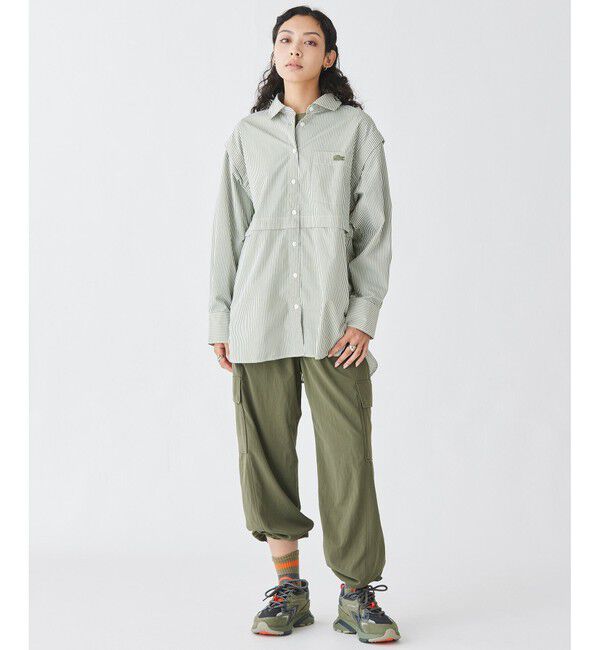 LACOSTE「4WAYデザイン ボリュームスリーブ ロングシャツ」|シャツ・ブラウス|