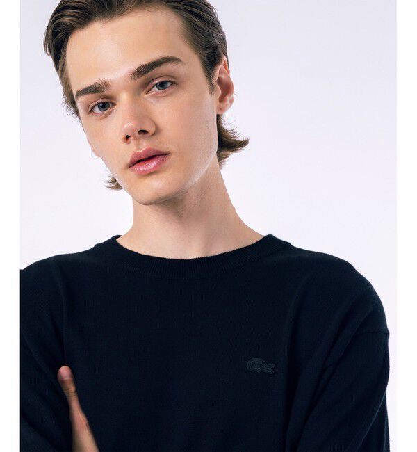 LACOSTE「ハイストレッチコットンニット長袖Tシャツ」|Tシャツ・カットソー|
